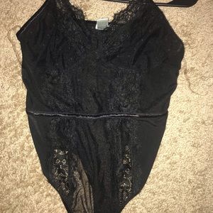 black lace bodysuit
